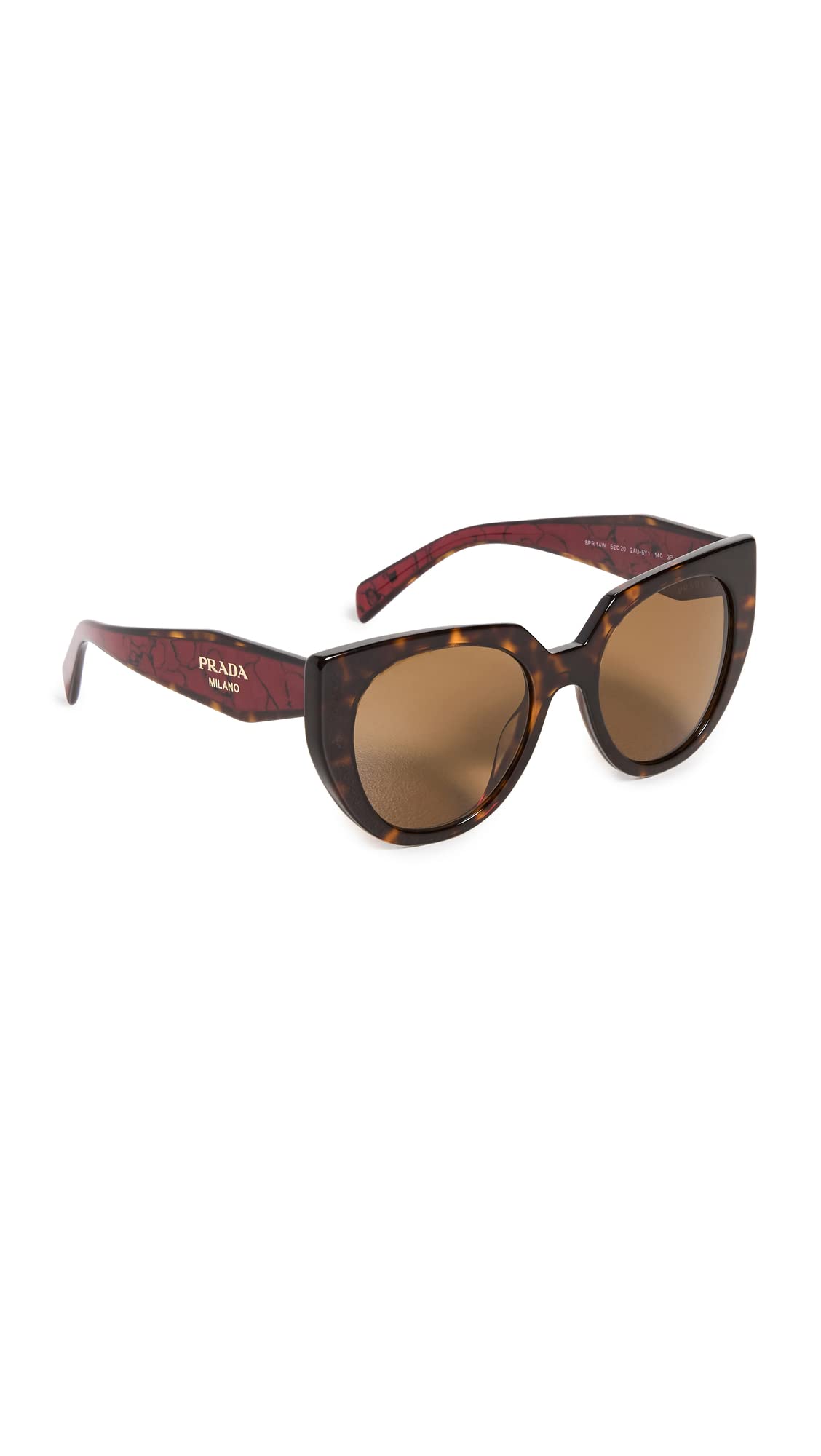 Prada 0PR 14WS 52 2AU5Y1 Gafas de Sol, Unisex-Adult, Multicolor (Multicolor), Talla Única