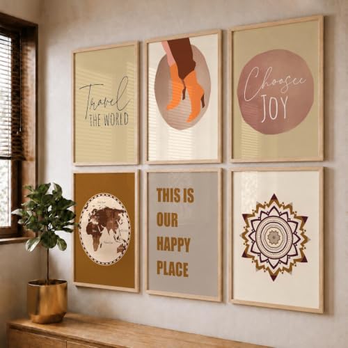 Image of kotart Travel wall art for home decor, living room, bed room | Poster with frames wall hanging paintings | Travel digital wall art (19x25 inch, J)