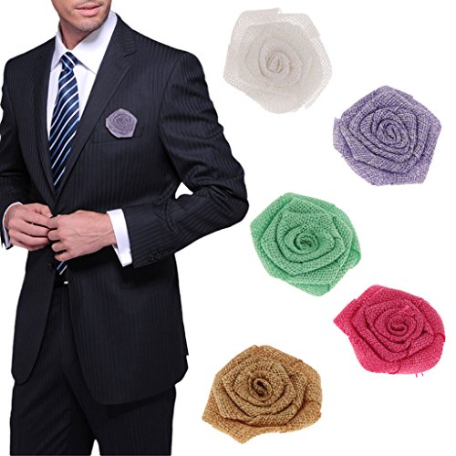 Sconosciuto 10x Fiore Rustico Rosa Matrimonio Tela...