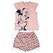 Cerdá Conjunto Bebe Niña Verano de Minnie Mouse Disney - 6 Meses - Camiseta + Pantalon de Algodon Juego Cortos, Rosa, Bebé-Niñas