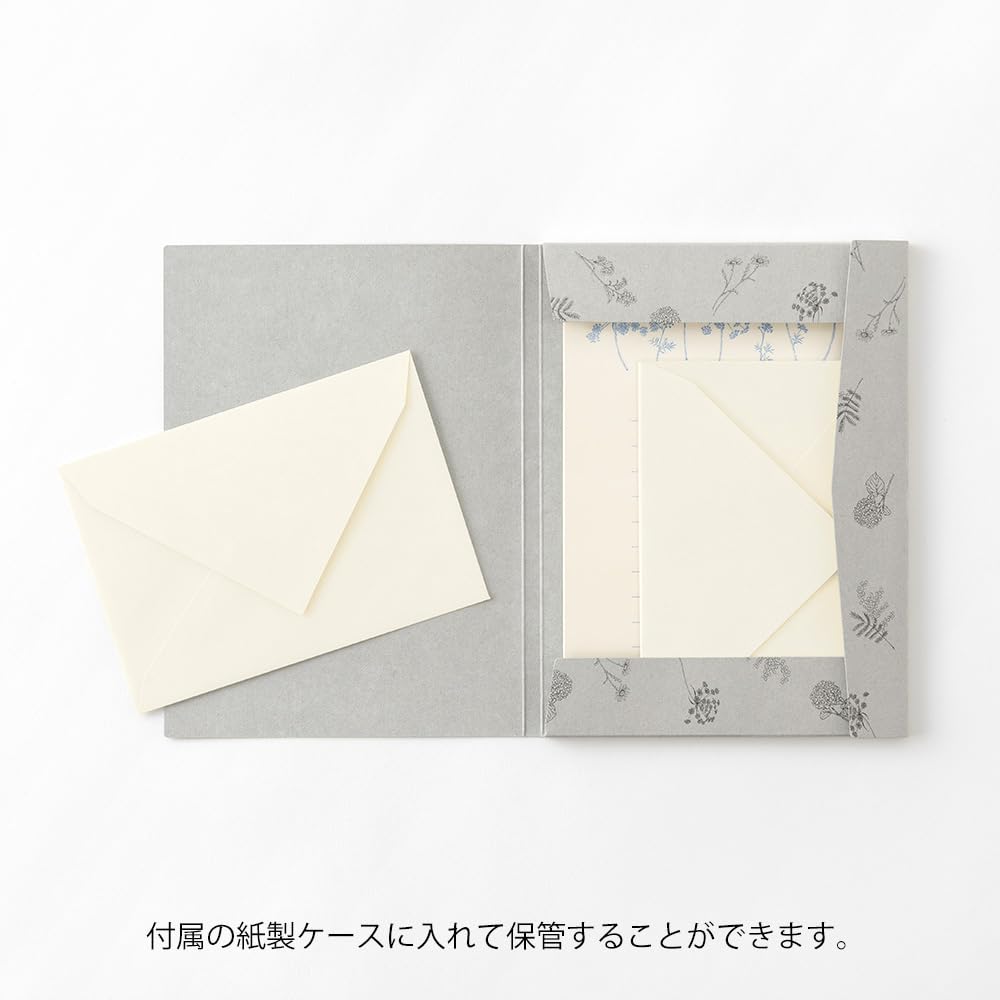 Amazon.co.jp: Midori Letter Set, Floral Washi Paper Included