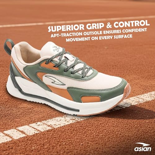 Image of ASIAN Powerkick-21 Men's Sporty Sneakers | Stylish Sports Shoes with Comfort for Boys | Lightweight Sole & Durable Grip, Perfect for Casual, Gym, Walking