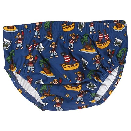 Playshoes Baby Jungen Uv-schutz Windelhose Pirateninsel Schwimmwindel, Mehrfarbig (Original 900), 62-68 EU
