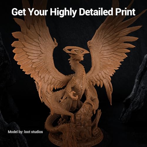Uniformation HY-S05-RED WAX-1KG-US 3D Printer Resin Standard Fast Uv Curing Plant-Based 3D Resin Liquid With High Precision Low Viscosity Suit For Sla/Lcd/Dlp Printing Miniatures, Garage Kits, Red Wax 1Kg thumb #1