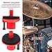Vaguelly Drum Set Felt Cushions Pad Accessory for Drum Cymbal Clutch Drum Kit Supplies