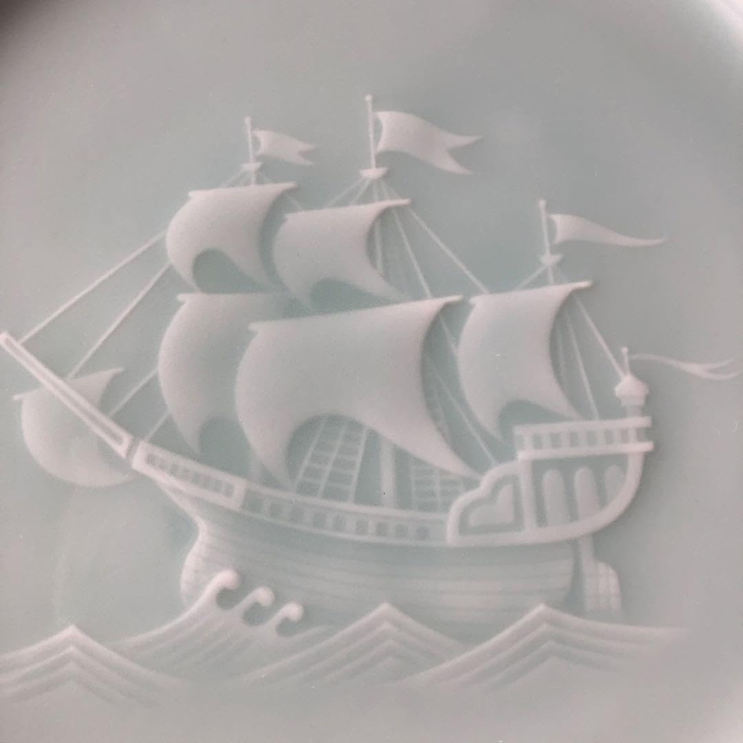 伊万里　瀬戸　青磁　軍配の図　変形豆皿　2枚　珍品　E667AS-fbsf 古伊万里 色絵 陽刻鳳凰文図 軍配形変形皿