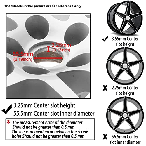 Rheedal 4Pcs 61Mm/2.4Inch Center Caps For Subaru Audi Wheel Rim Replacement 2005 Subaru Legacy Gt Hub Cap, (Silver Out 61Mm/2.4In, Inner 55.5Mm/2.18In) #TOP4