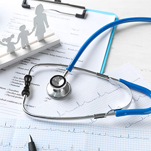 2 Sets Stethoscope Replacement Parts Adult And Pediatric Replacement Diaphragm And Silicone Stethoscope Ear Tips Accessories For Stethoscope (Black) #TOP5