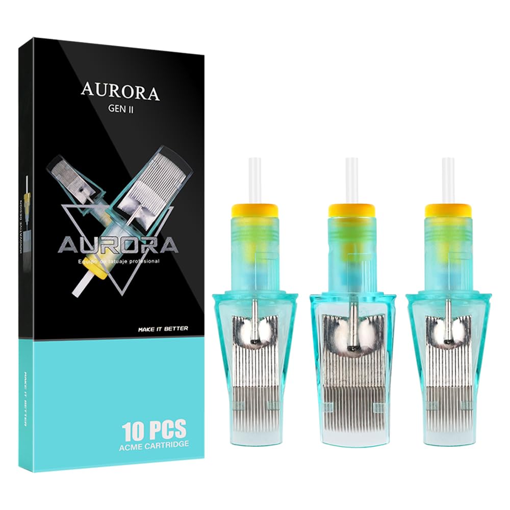 20PCS Disposable Large Size Tattoo Needles 29 35 39 45 49 Round Magnum Sterilized Cartridge for Big Pattern and Shadow Coloring Tattoo Cartridge Needles (1249CM)