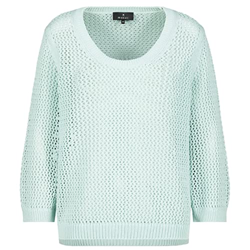 MONARI Damen Pullover mit Lochmuster Fresh Mint - 42