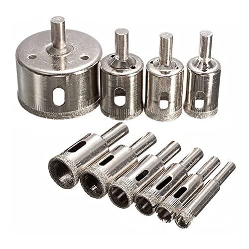 Brocas para taladro 10 piezas recubiertas de diamante para marmol miniatura 1