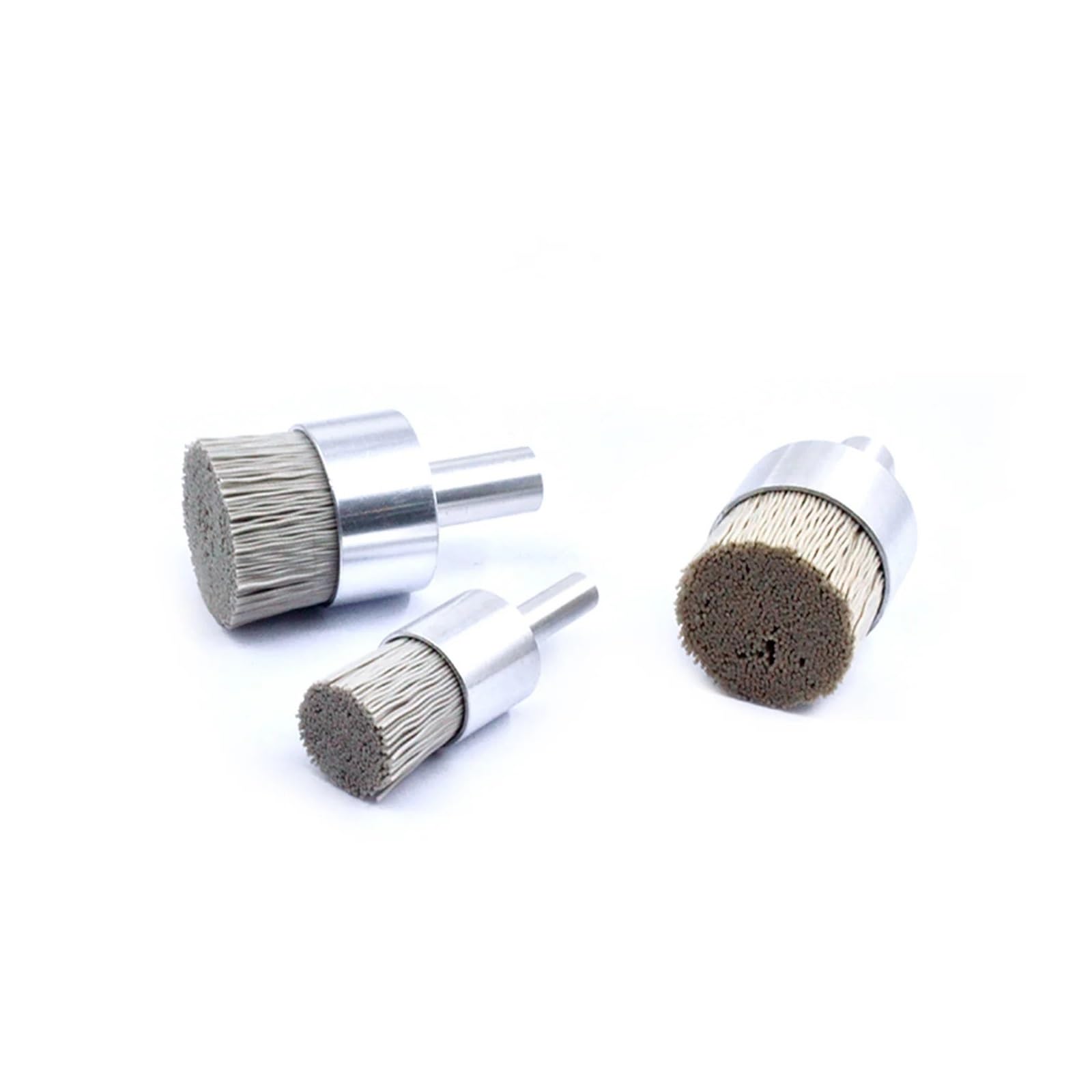 Nasadki szczotkowe do wiertarek, Zestaw szczotek garnkowych drucianych, stal węglowa i nylon Al2O3, ziarnistość 240–500, 5–32 mm(240Grit Diameter28mm)