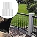 KiBcsLic 26x Deck Balusters Stairs Railing Compact Versatile with Screws Easy Installation Aluminum Deck Spindles Staircase Spindles, 36inch