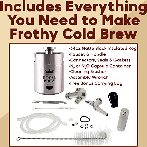 Royal Brew Nitro Cold Brew Coffee Maker Home Keg Kit System Review
