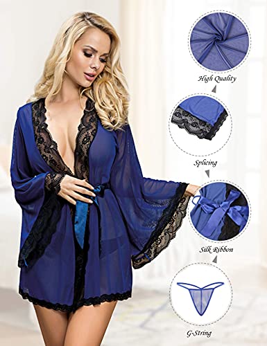 comeondear-Lenceria-Sexy-Mujer-Hot-Encaje-Talla-Grande-Babydoll-Transparente-Lenceria-Sexy-y-Atrevida-Camisones-con-Cinturon-Kimono-Conjunto-Lenceria-con-Tanga-Ropa-Interior-Lingerie-for-Women-Pijama comeondear-Lenceria-Sexy-Mujer-Hot-Encaje-Talla-Grande-Babydoll-Transparente-Lenceria-Sexy-y-Atrevida-Camisones-con-Cinturon-Kimono-Conjunto-Lenceria-con-Tanga-Ropa-Interior-Lingerie-for-Women-Pijama