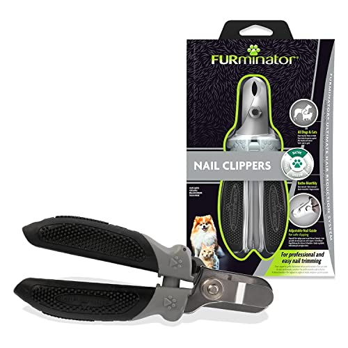 FURminator Nail clipper, professional and simple to use, suitable for dogs and cats, Grey
