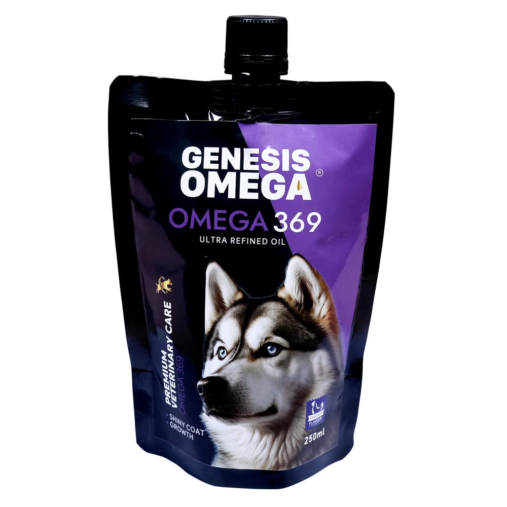 Genesisomega Omega 369 Ultra Refined Oil for Immunity, Healthy Skin & Shiny Coat | Liquid Food Dietary Supplement for Pets with Vitamins & Antioxidants for Better Canine Health Wellness & Growth (for Dogs, 250 ML) (B0C3ZNQCT9) Amazon Price History, Amazon Price Tracker