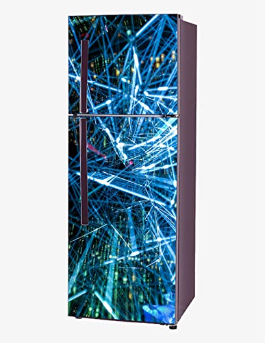 Ainan Decor Decorative Abstract Rayes Effect Fridge Sticker Size (60x160cm)