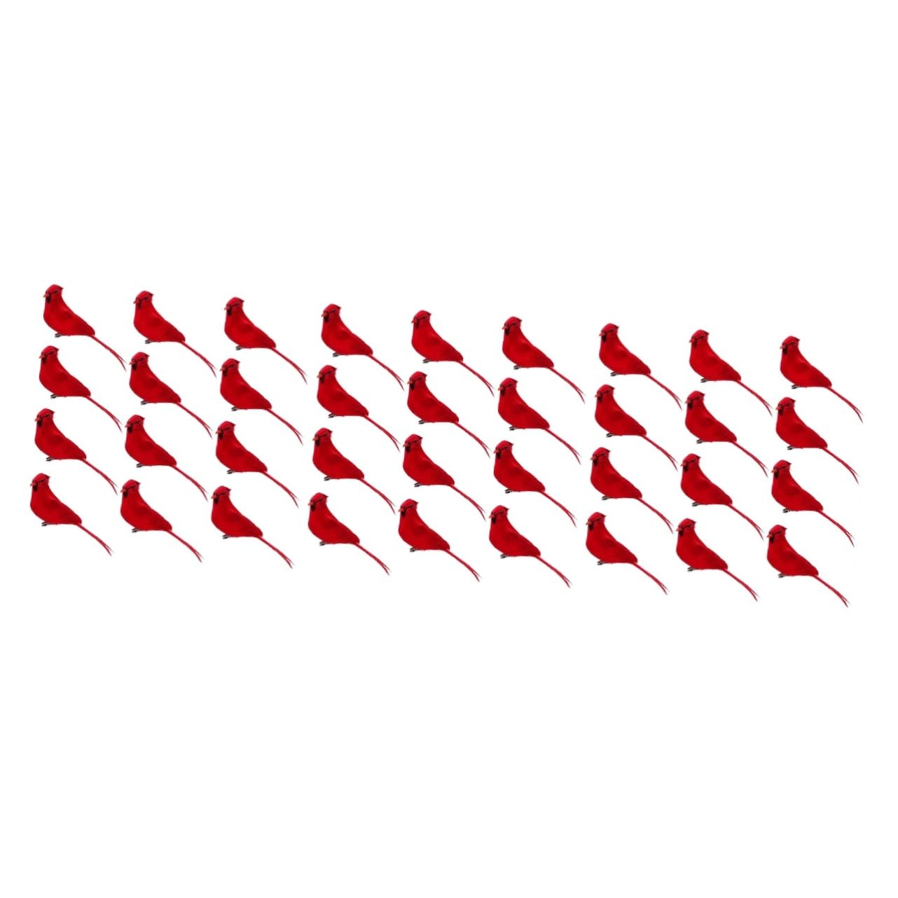 ABOOFAN 36 Pz Di Simulazione Di Natale Uccelli Di Natale Uccelli Dell'albero Di Con Clip Ornamenti Da Appendere All'albero Di i Cardinali Di Piuma Rosso