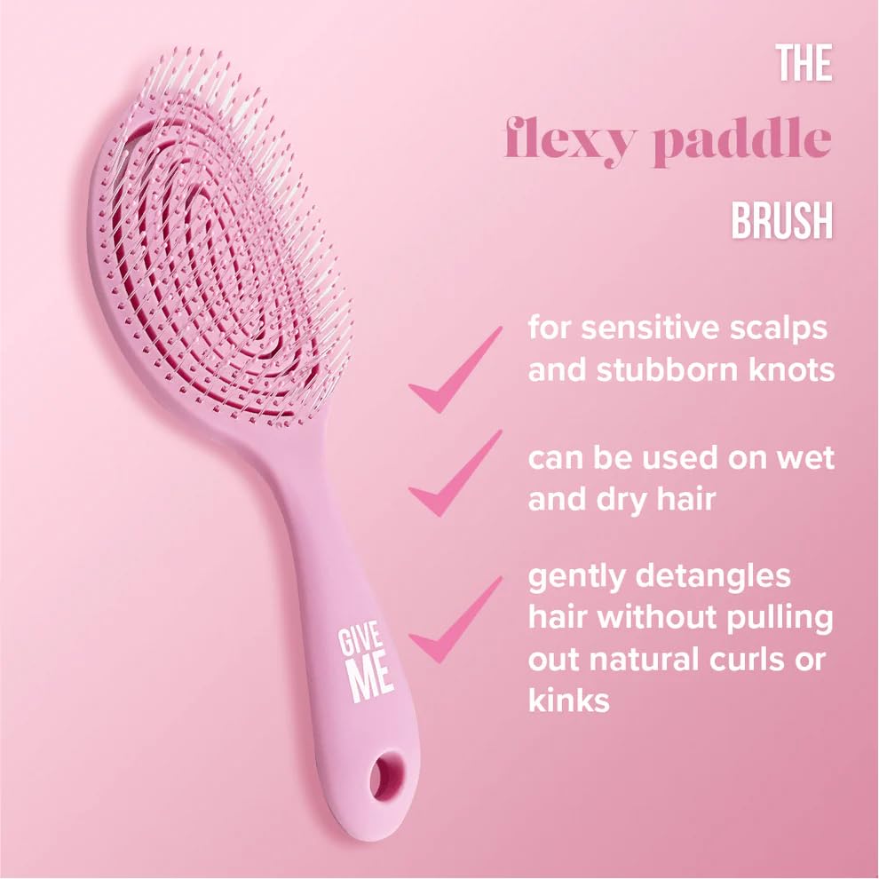 Give Me Cosmetics Flexy Paddle Hair Brush, Detangle Hairbrush - Image 3