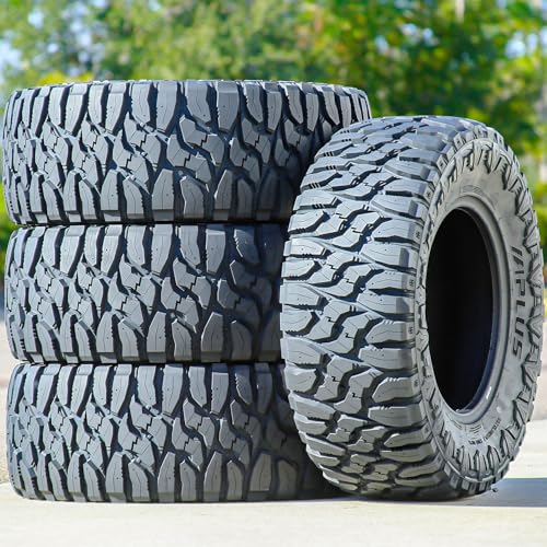 Set of 4 (FOUR) Aplus Shredder MT M/T Mud Off-Road Light Truck Radial Tires-LT315/75R16 315/75/16 315/75-16 127/124Q Load Range E LRE 10-Ply BSW Black Side Wall