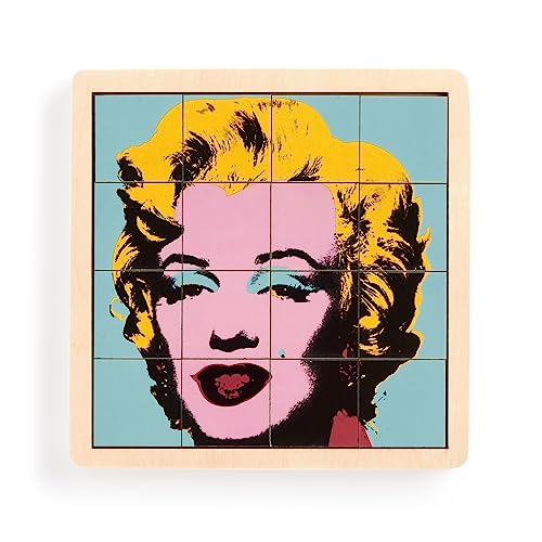 Galison Andy Warhol Marilyn Puzzle deslizante de madera 2 en 1 miniatura 5