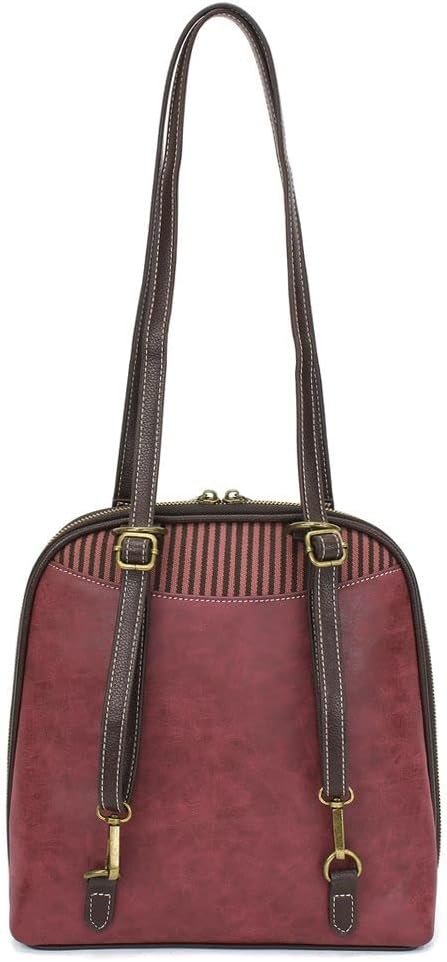 Chala Group Chala Handbags Paw Print Convertible Backpack Purse Dog Lover, 10.5'' x 10.5'' x 4''
