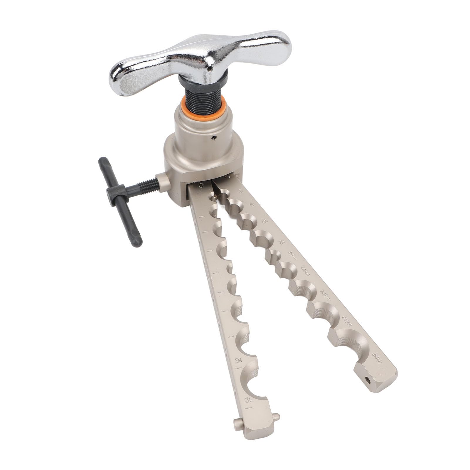 Aramox Herramienta de Abocardado de Tubos de Cobre Herramienta de Abocardado de Tubos de Acero con Alto Contenido de Carbono 9 Mm con Barra 9 Orificios 12 Tamaños para Trabajos de Reparación de