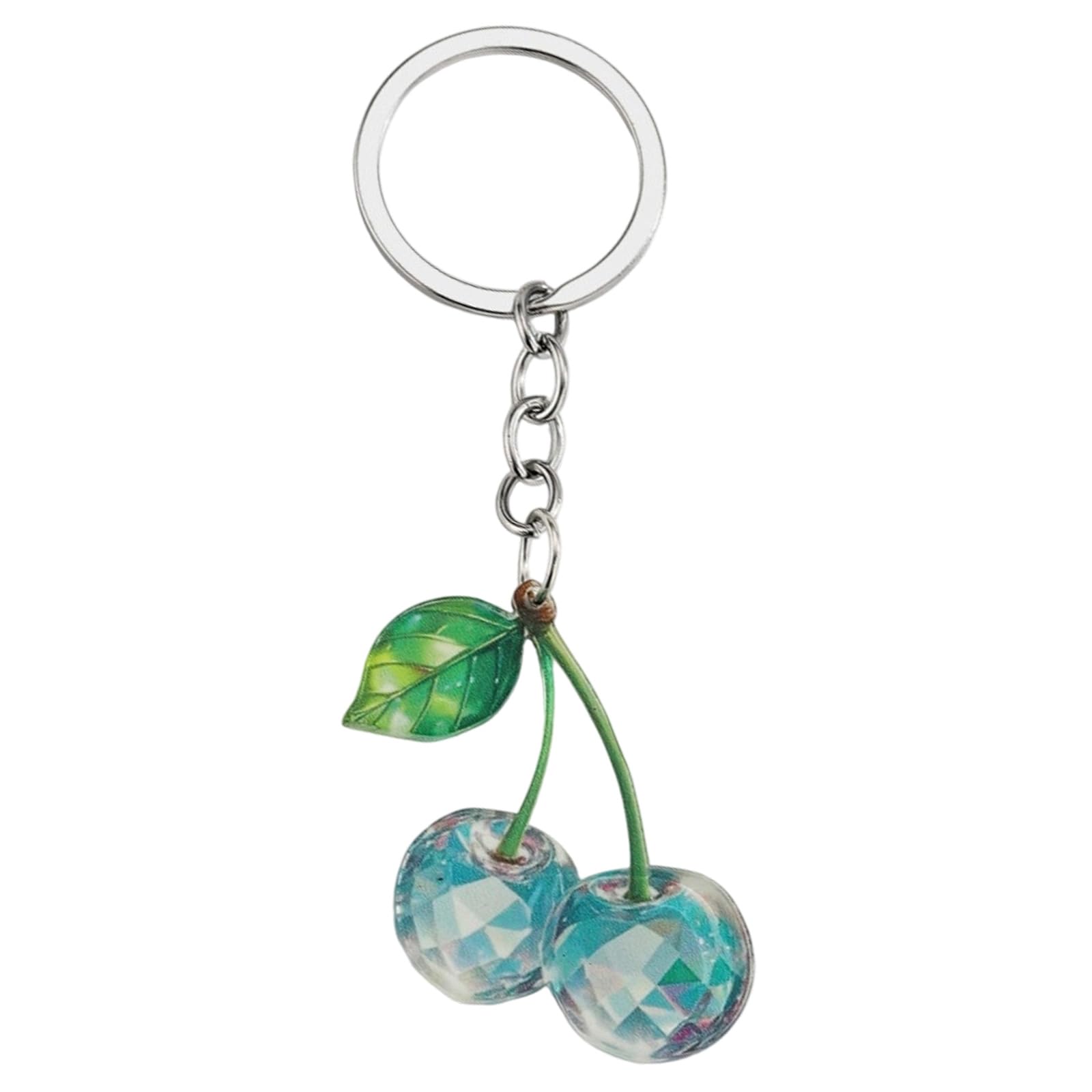TFAOYS Double Sided Acrylic Cherries Keychain with Vibrant Color and Surfaces for Everyday Carry Everyday Carry Cherries Keyring