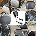 Black Detachable Backrest Sissy Bar with Pad Compatible with 2009-2024 Harley Touring Road King Street Glide Electra Glide Road Glide Ultra Limited