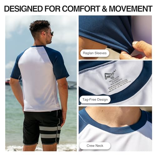 Image of Kanu Surf Men's CB Rashguard UPF 50+ Swim Tee