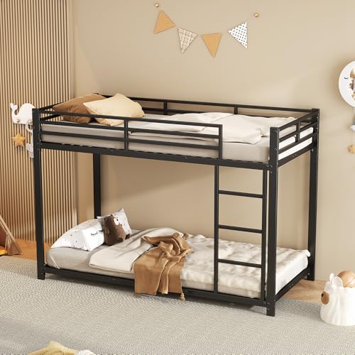 BXEYXE 90 x 200 camas infantiles. Literas de hierro. Literas de hierro en forma clásica. Negro