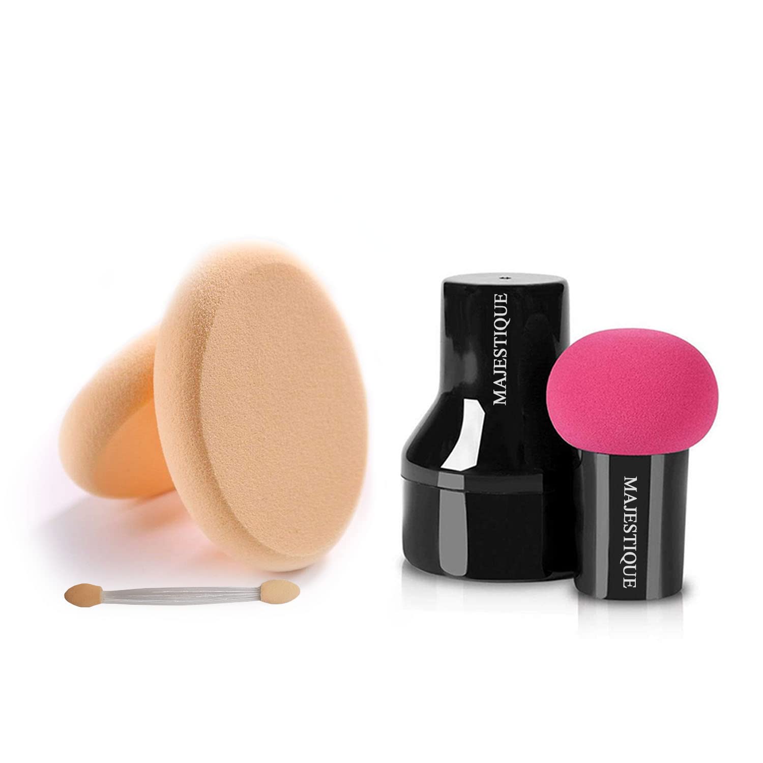 Majestique Make Up Mushroom Sponge Beauty Blender With Round Sponge - Ideal for Foundation, Concealer, Blush, Contouring & Highlighting, Cruelty Free & Vegan Friendly - Pack of 2-picture-41