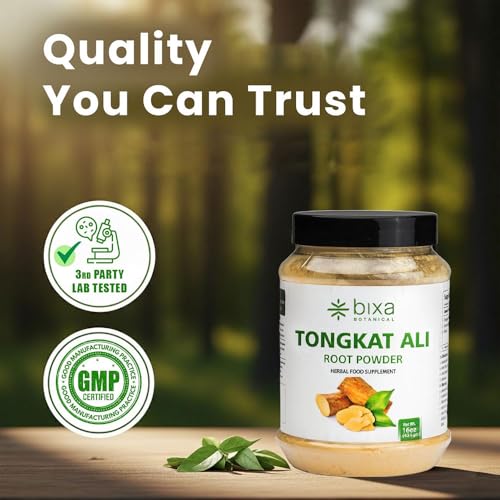 Image of bixa BOTANICAL Tongkat Ali Root Powder - 1 lb (16 oz) | Tongkat Ali for Men & Women | Gluten-Free, Non-GMO, Steam Treated, Vegan, 100% Pure - Natural Health Support for Energy & Wellness | 16 Oz, Gluten Free, Non GMO, Steam Treated, Vegan, 100% Pure, Natural Health Support For Energy, Endurance & Wellness