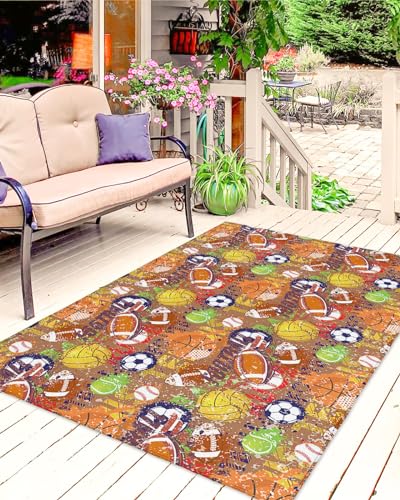 HomeRoots 479501 2 x 6 ft. Ivory & Beige Non Skid Indoor & Outdoor Runner Area Rug