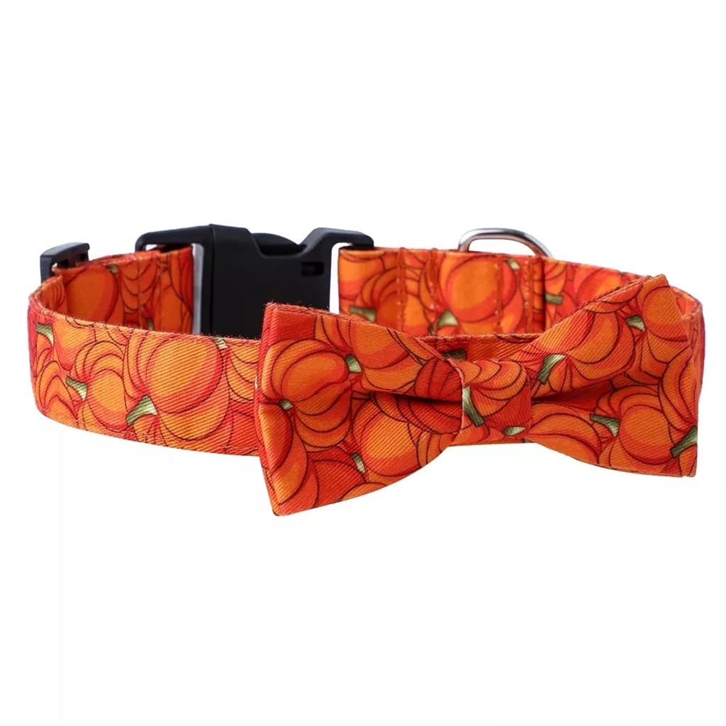 Collar de perro para mascotas Halloween con lazo araña calabaza desmontable Adecuado para, Pascua, Día San Valentín, etc