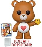 Funko Pop! Animation: Care Bears - Tenderheart Bear Vinyl Figure (Bundled with Pop Box Protector Case)