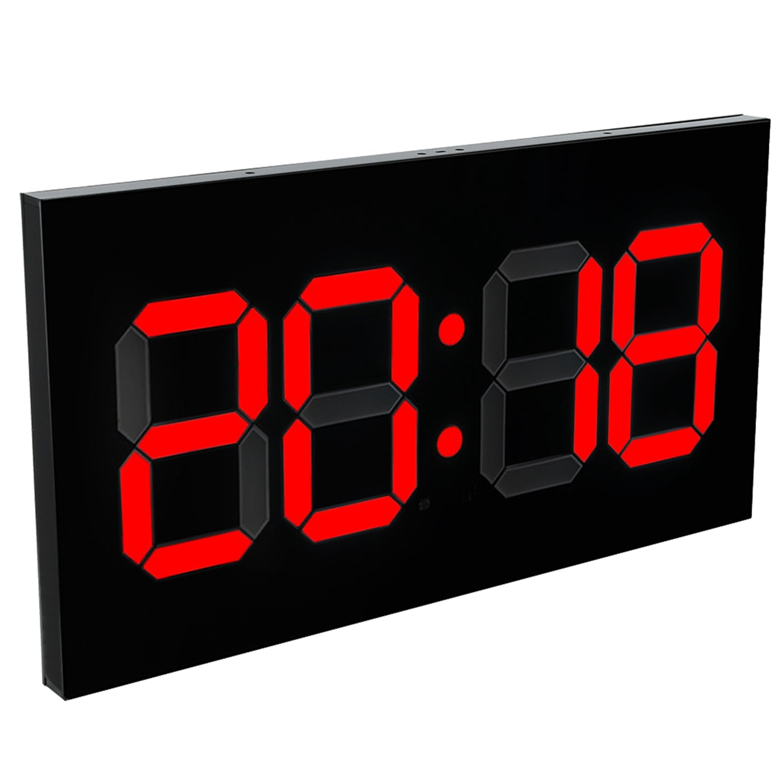 Gran reloj digital con números y control remoto, ahorro de energía acrílico 3D despertador, perfecto para el hogar y la oficina (enchufe de la UE)