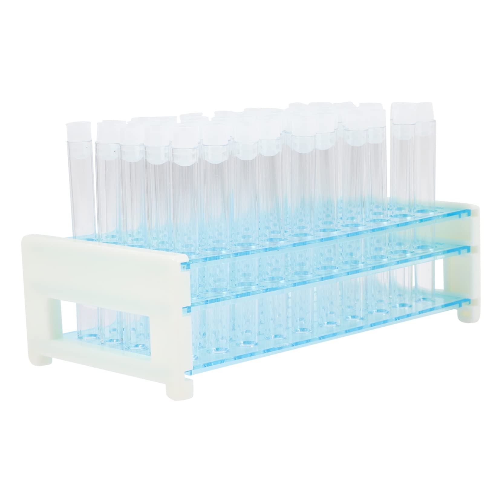 SOLUSTRE 50pcs Test Tube Organizer Plastic Test Tube Rack Stand Suit for School Lab