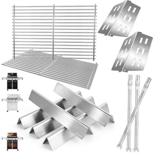Grill Parts Kit for Weber Genesis 300 310 330 Genesis E330 E310 S310 S330 EP330 S320 E320 Grill Parts 17.5 Flavorizer Bars Genesis 7528 Grates Heat Deflector Grill Parts Kit 3Pcs 62752 Burner Tube