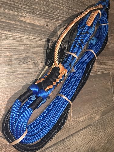 EPT Bull Ropes Royal Blue on Black Poly 9x7 RH 3/4