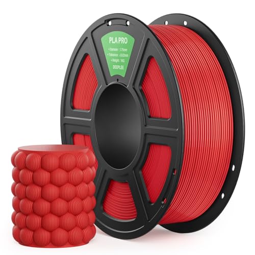 Image of PLA PRO Filament 1.75mm, Stronger Toughness 3D Printer Filament, PLA Filament Dimensional Accuracy + /- 0.02 mm, Neatly Wound, Fits Most FDM 3D Printer, 1KG Red