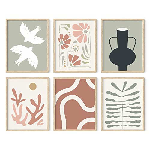 HAUS AND HUES Boho Picture Wall Decor – Mid Century