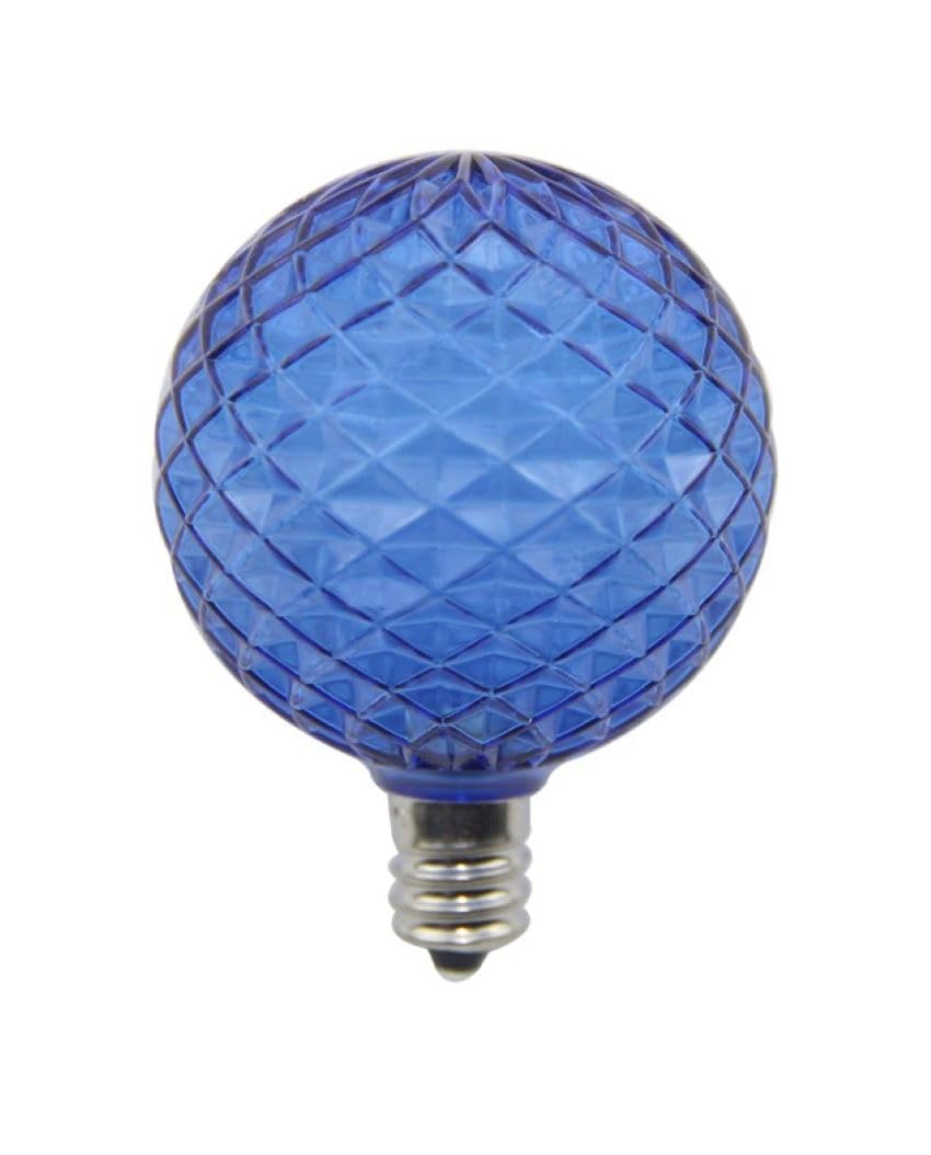 Norman Lamps LEDG50E12-BLUE Christmas LED Bulb 2 Diameter E12 Base