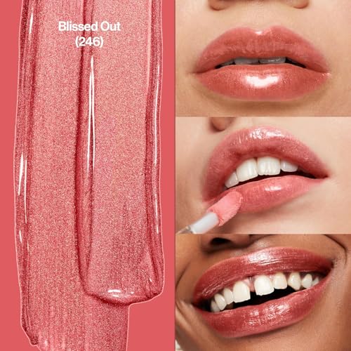 Image of Revlon Super Lustrous The Gloss, Non-Sticky, High Shine Glossy Finish, Lightweight Moisture Enriched With Agave, Moringa Oil Capuacu Butter - Blissed Out(246), 3.8ml (Pack of 2)