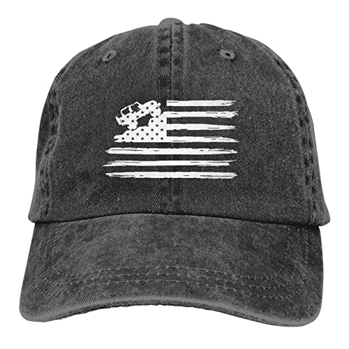 Jeep Denim Hat American Flag Patriotic Baseball Cap For Men Women Vintage Cotton Adjustable #TOP21