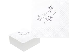 The Night Before Rehearsal Dinner Delightful Purple Party Cocktail Napkins (50ct 2-ply, 5x5 Inches)