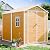 SELLERWE 8x6 FT Outdoor Storage Shed, Waterproof Resin Shed with Floor & Lockable Door & Window & Vents, Plastic Tool Shed for Backyard, Patio, Poolside, All Weather Use, Lawn, Brown