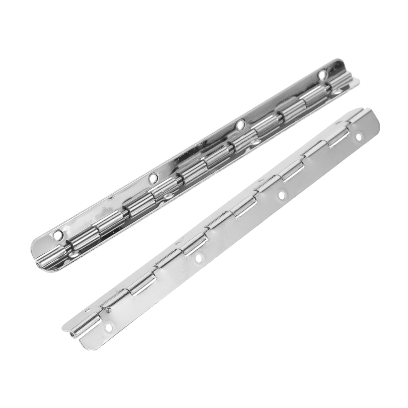 CIYODO 2pcs Box Box Door Hinges Piano Hinges Long Hinges Iron Silver Jewelry Case Hinges