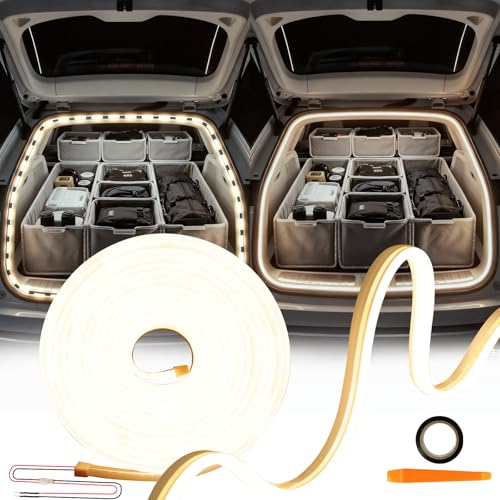 Keiurot - Tira luminosa para maletero de coche, silicona,